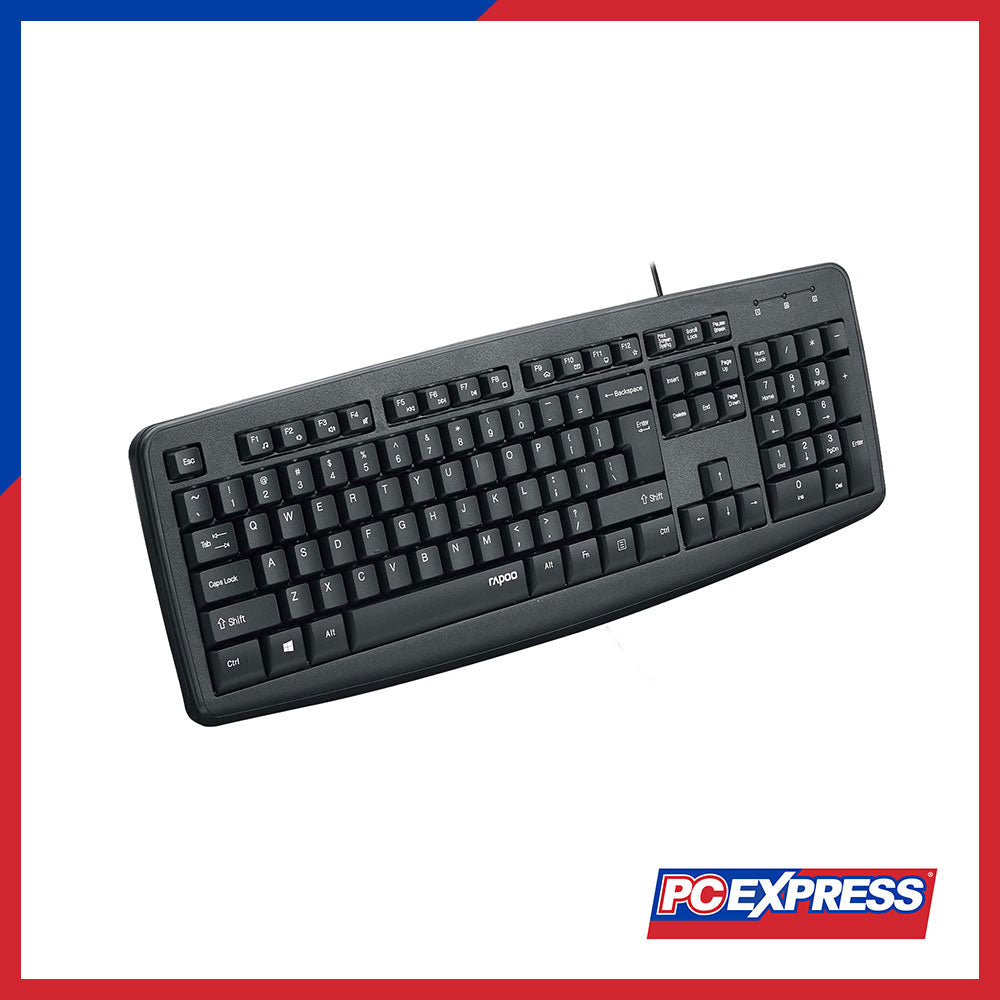 RAPOO NK2600 USB WIRED Keyboard (Black) - PC Express