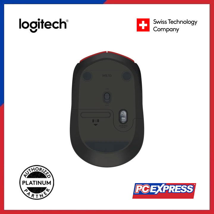 LOGITECH M171 Wireless Mouse (Red) - PC Express