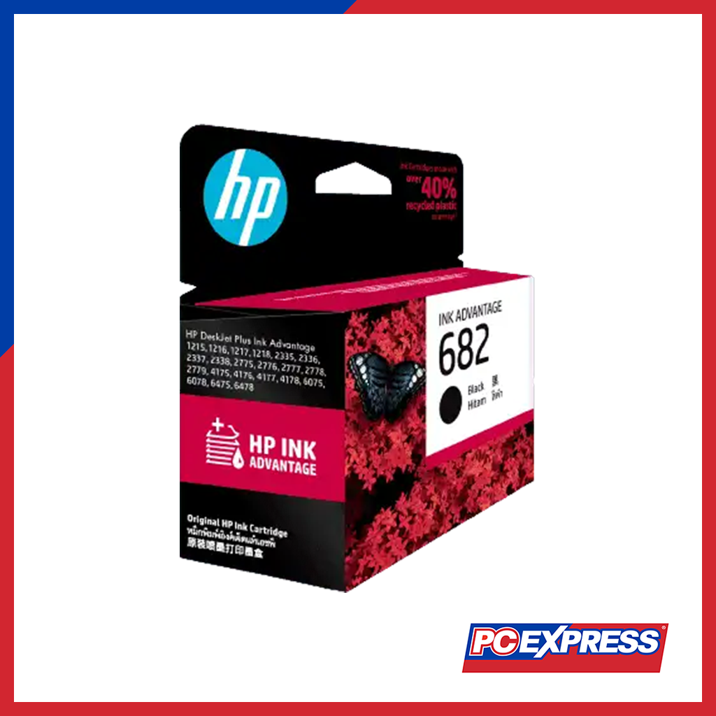 HP 682 Black Original Ink Advantage Cartridge - PC Express
