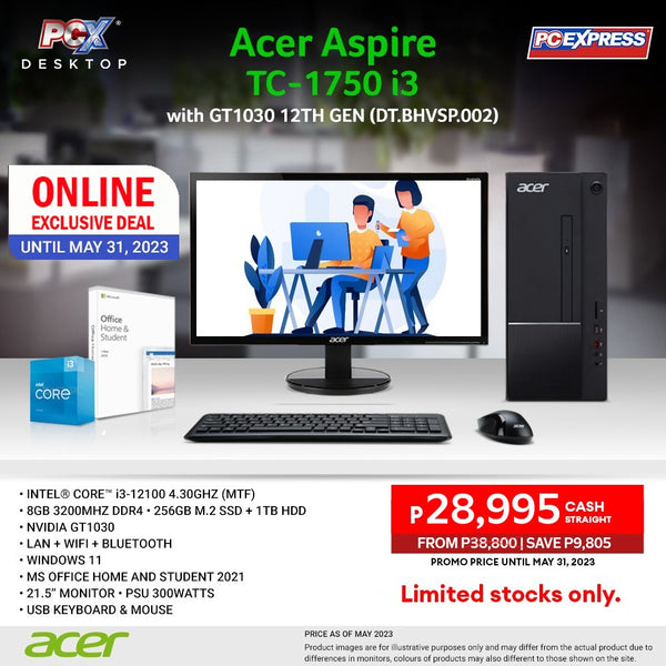 Acer Aspire TC-1750 (DT.BHVSP.002) Intel® Core™ I3 Desktop Package